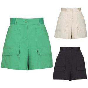 여름 여자 포켓반바지 스판 밸트 여성 골프카고 숏팬츠 KOMLHS94