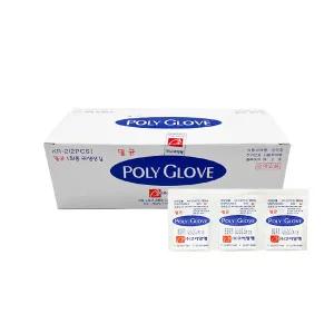 고려양행 멸균 폴리글러브 2매포장 일회용 비닐장갑 위생장갑 수술용 간병용 의료용