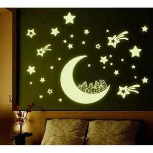 달나라 3D 포인트벽지 야광 스티커 1P 인테리어 장식 벽장식스티커 인테리어시트지 벽지스티커