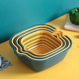 쌈 야채 과일 믹싱볼 물빠짐 체반 설거지 식기 플라스틱 세척 세트 채반 탈수