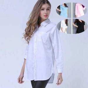 편한 하객룩 여성 롱 셔츠 블랙 흰셔츠 린넨셔츠 와이셔츠 데님셔츠