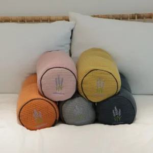 메밀베개커버 편안한 피그먼트 순면 누빔 원형 원통 메밀 둥근 낮은 베개 커버 베개피