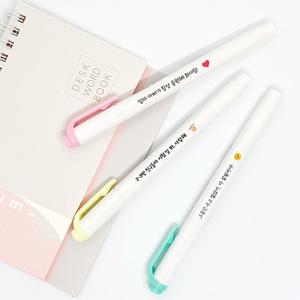 이름 각인 제브라 마일드라이너 응원 문구 인쇄 네임 형광펜