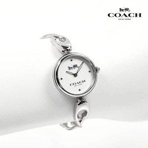 [코치] 시계 캐롤 실버 큐빅 뱅글 팔찌 여성 메탈시계 (정식수입/백화점AS)
