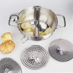 스텐 304 야채다지기 감자으깨기 강판 이유식 퓨레 푸드밀