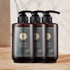 [댕기머리]지성 모발용 기 골드 샴푸 500ml 3개