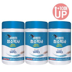 마법의 청소박사 160매 3통 바닥찌든때 청소포 크리너티