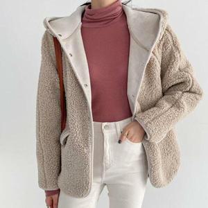 여자 뽀글이 라글란 인조양털 루즈핏 무스탕 점퍼_3