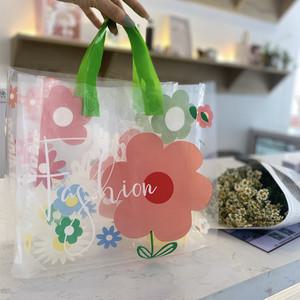 예쁜 비닐 쇼핑백 구디백 옷 포장 선물 50장 묶음