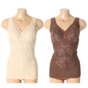 [갤러리아] [비비안]기능성 인견소재 풀컵부직포 노와이어 바디쉐이퍼 2컬러SET BT3517B