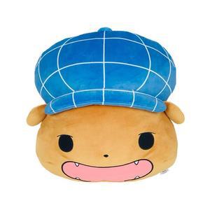 [RG310Q8Q]엉덩이 탐정 브라운 얼굴 쿠션 강아지 조수