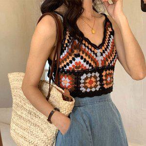 [하젤]레밍 레인보우 니트 뷔스티에_S2610