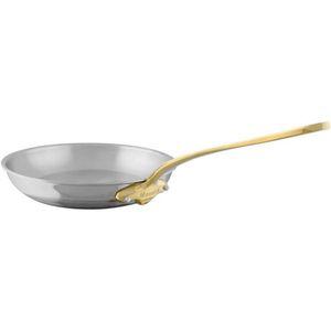 모비엘 M'Cook B 5겹 광택 스테인레스 스틸 프라이팬 황동 손잡이 포함 7.9인치 프랑스산