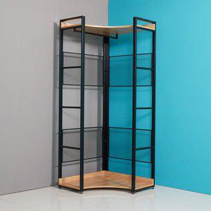 [스퀘어홈]TS드레스장 2단 코너장 820 드레스룸 시스템옷장 철제가구