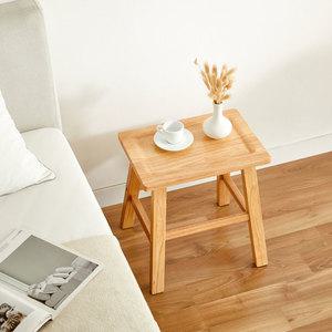 이안 원목스툴 식탁의자 화분받침대 원목 보조 간이 화장대 협탁