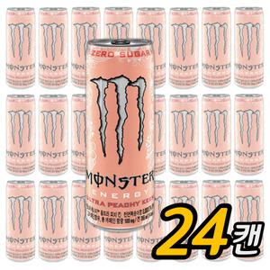 몬스터 에너지 드링크 제로슈거 피치킨 355ml x 24캔 음료
