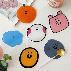 [기타]드로잉 티코스터 카페 아크릴 컵받침대