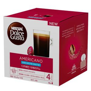 돌체구스토 디카페인 아메리카노 캡슐커피 8g 16개입 3개