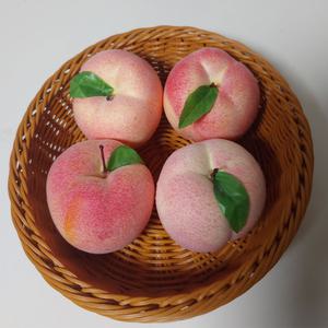 여름과일 복숭아모형-1P 과일모형 음식 인조 미니어쳐 주방데코 장식 매장진열 디스플레이