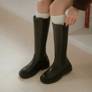 [소보제화]뉴코즈 첼시 롱부츠 5cm