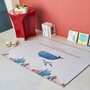 [타임투데코] 향유고래 극세사 사계절 아이방 러그 키즈 카페트