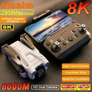 Z908Max 드론용 8K 5G GPS 전문 HD 항공 듀얼 카메라 무지향성 4 축 장애물 회피