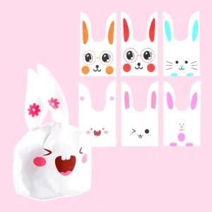 토끼 보자기 선물포장 봉투 중 13.5x22 100P/포장지/포장/어린이집/선물/캐릭터/큐티레빗/선물용봉투