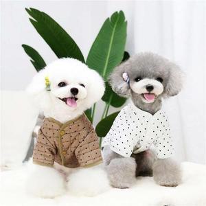 [JHQRDESQ_4A]조끼 강아지옷 미니도트 패딩 후리스