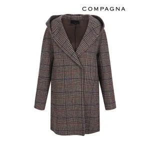 [하프클럽/꼼빠니아]후드넥모직체크자켓_CABW0-WJK910