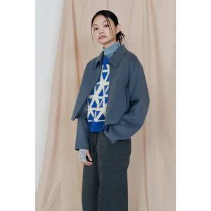 [LAP](센텀시티점)(핸드) 울 카라 집업 점퍼 AQ4WTA61