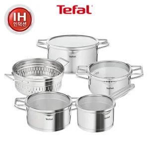 테팔 인덕션 스텐 노르디카 냄비 5종 풀세트