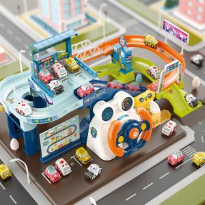 키저스 고고레이서 핸들 레일 트랙 자동차 장난감 돌 아기 유아 어린이 선물