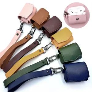 에어팟 3세대용 인조가죽 PU 키링 케이스/이어폰/휴대/휴대용/커버/보관/수납/수납용/보관용/분실방지/보관