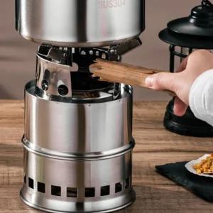 우드 스토브 경량화로대 캠핑화로대 스테인레스