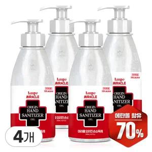 미라클 오리진 손소독젤 겔타입 500mL x4 에탄올70 손소독제