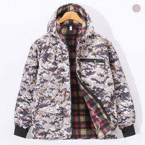 [후앙스]디지털 밀리터리 후드 기모 깔깔이 패딩 SDPD7459