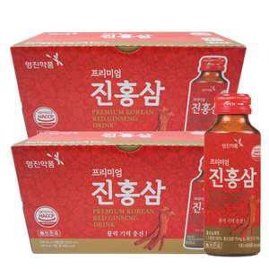 영진약품 프리미엄 진홍삼 100mlX20병/홍삼 대추 계피 농축액 약국 드링크 음료