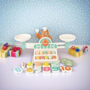 탑브라이트 곰돌이저울 숫자놀이 컵케익가게 무게개념 균형잡기 수학공부 수세기교구 유아