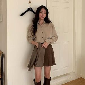 [다잇템] 여자 코듀로이 가을겨울 롱슬리브 빅사이즈 남방 남방