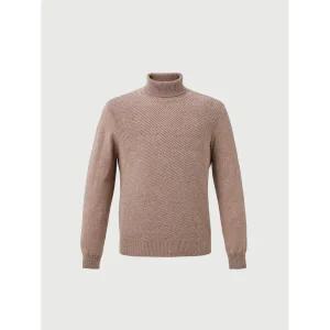 [롯데백화점]트레몰로 [트레몰로] 울 캐시미어혼방 롱터틀넥 투톤 목폴라 니트 TRNBF4Z9161