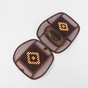 시원카 차량용 등받이 시트 브라운 구슬지압 시트