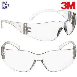 3M 산업용 보안경 virtua-W (투명 PC) KCS인증 작업용 눈보호 고글 작업안경
