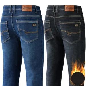 스페이스팩토리 남자 기모 스판 청바지 작업복 일상복 겨울 바지 SP501