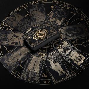 금박 타로 핫 스탬핑 스팟 플라스틱 PVC 방수 블랙 베이스 보드 게임