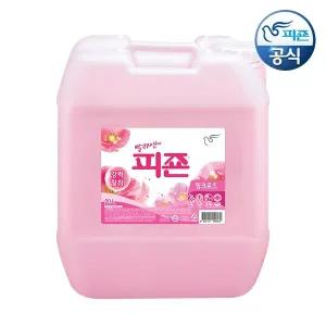 피죤 대용량 섬유유연제 핑크로즈 20L 용기