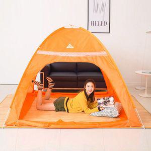 [모두모아]런웨이브 원터치 양문형 겨울 보온 난방텐트 3-4인용 원터치텐트 텐트 겨울텐트 방한텐트