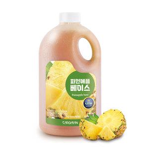 까로망 파인애플 베이스 1.9 kg 카페 과일 농축액 청 베이스 홈카페 시럽 원액 과즙 주스