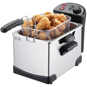 델키 고급 스텐레스 전기튀김기 7L 도넛 김부각 튀기는기계