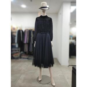 [SI] 세이브존04 모크넥 벨벳 튤 콤보 원피스 SJO1125190BKP (S28485695)