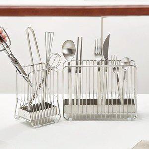 [바겐슈타이거] 스텐 수저통 수저꽂이 보관함 1단/3단